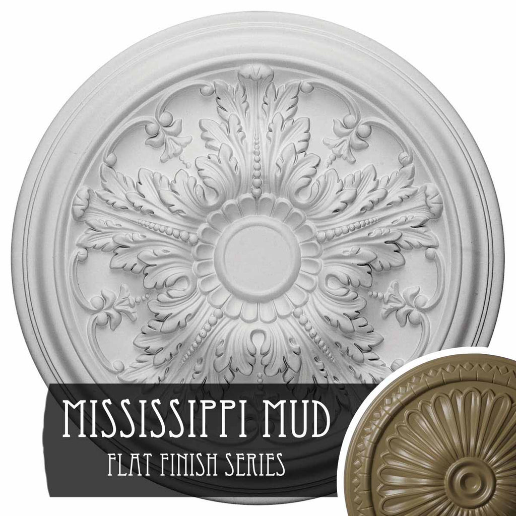 20x22OD x 1 1/2x22P Ceiling Medallion Mississippi Mud Finished G91838