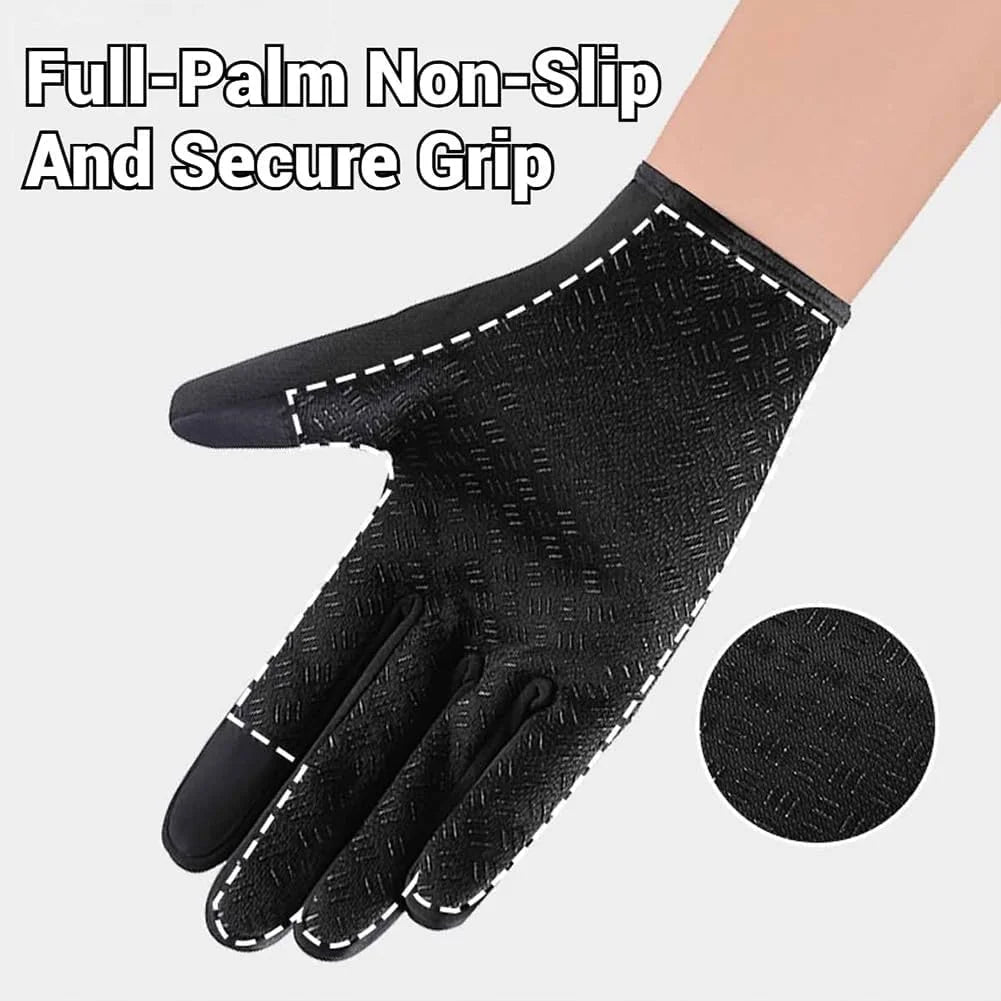 Waterproof Windproof Thermal Touchscreen Gloves with Non-Slip Grip H855