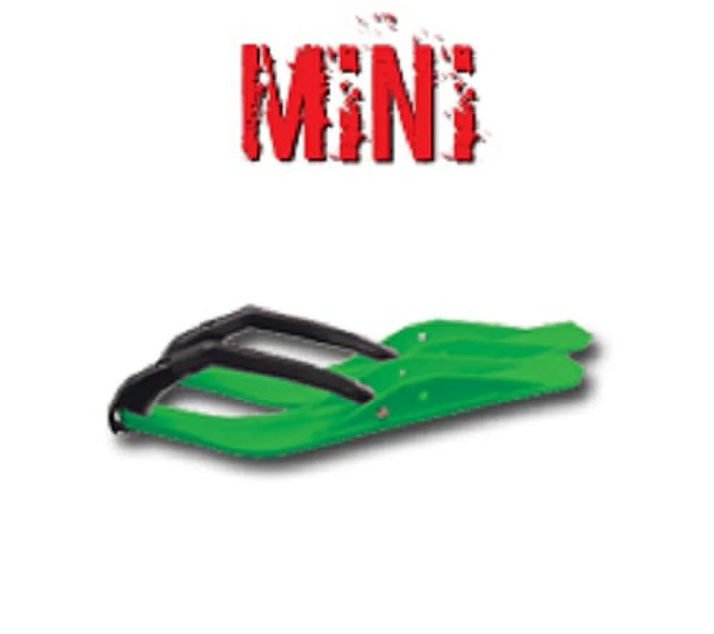 Black Snowmobile Skis with Loops C156248