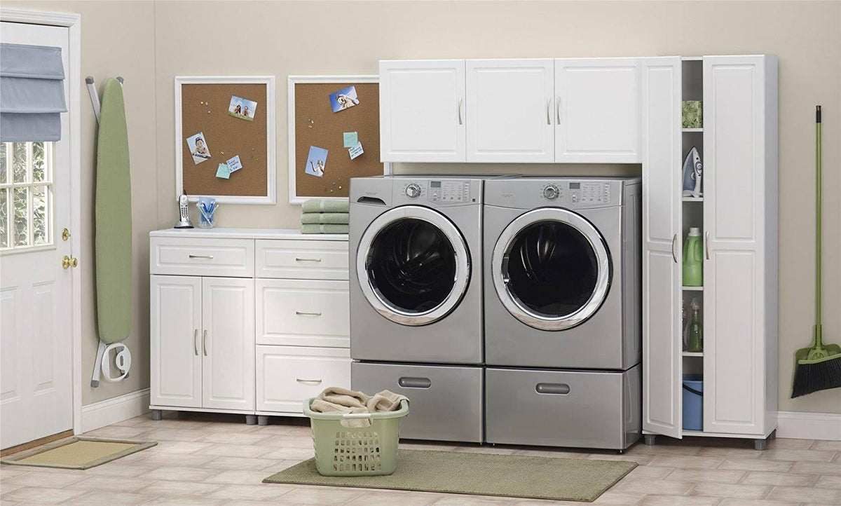 White Utility Storage Cabinet W7966