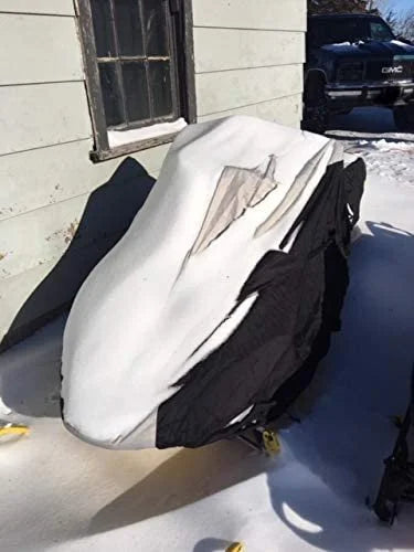 Snowmobile Cover with Built-in Securing Straps Q6945