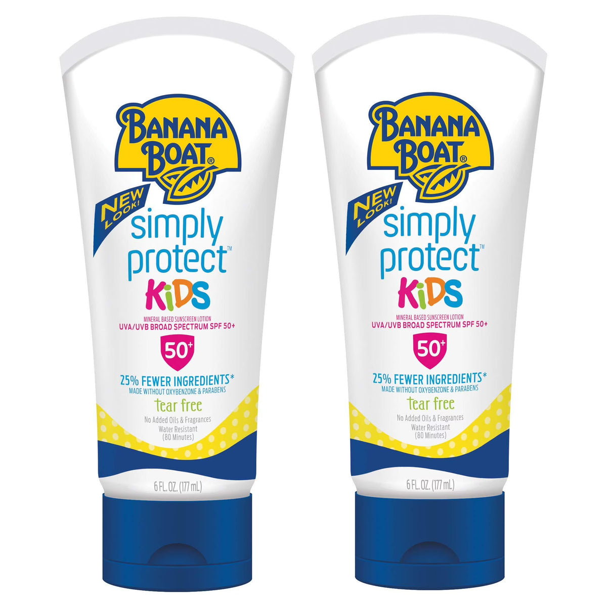 SPF 50 Sunscreen Lotion, 6 Ounces Twin Pack L649