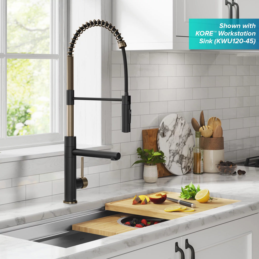 Commercial Style Pull-Down Single Handle Kitchen Faucet with Pot Filler C7937