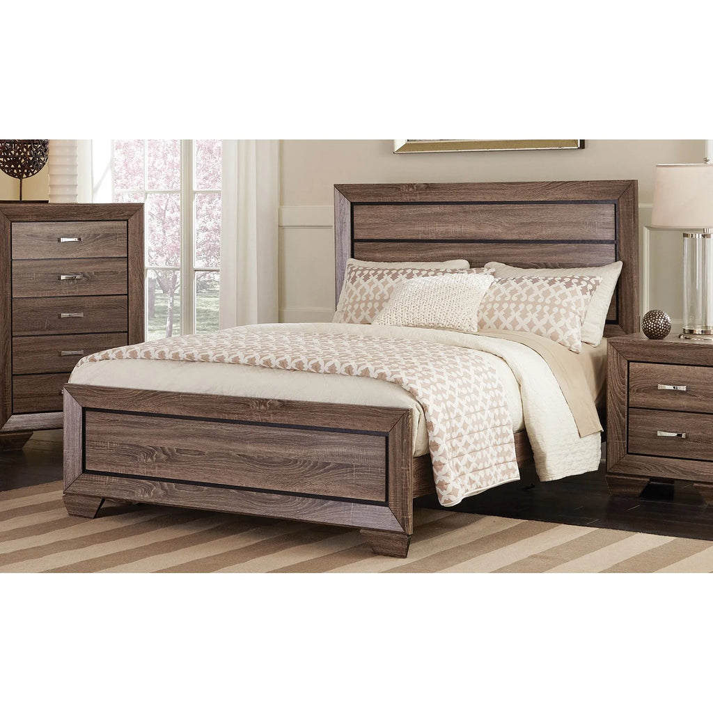 California King Storage Bed Dark Cocoa F60001