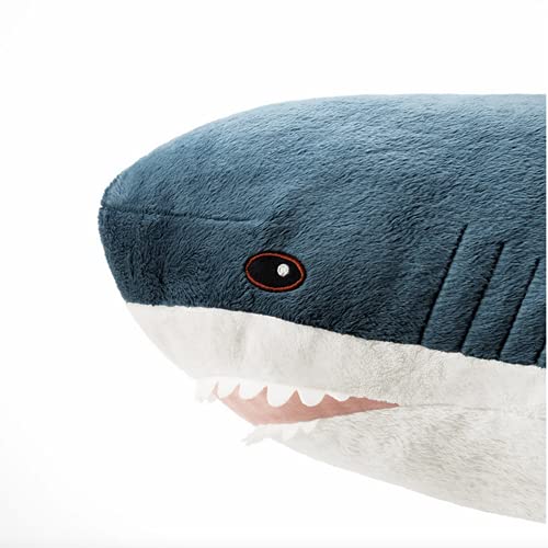 Blue 31-inch Shark Plush Toy Pillow I4982