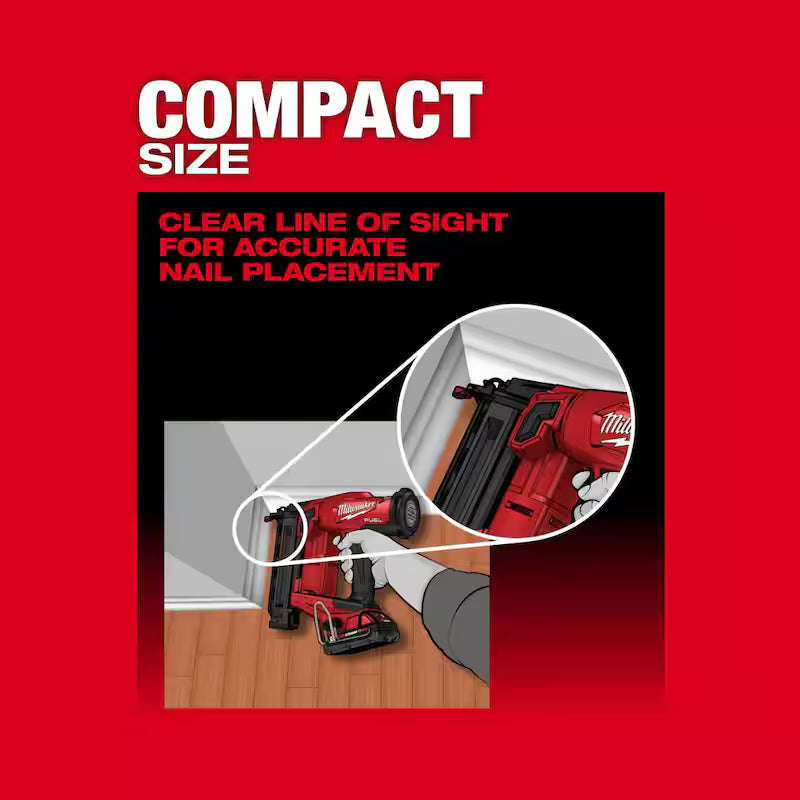 18-Volt 18-Gauge Cordless Brad Nailer Kit with Battery, Charger and Bag W514959