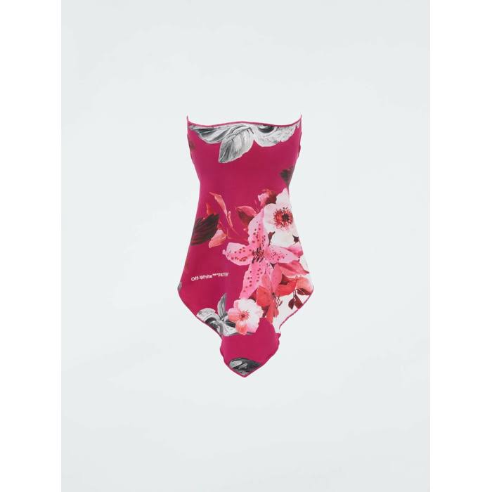 Pink Floral Print Bandana Mask R96944