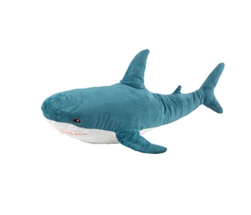 Blue 31-inch Shark Plush Toy Pillow I4982