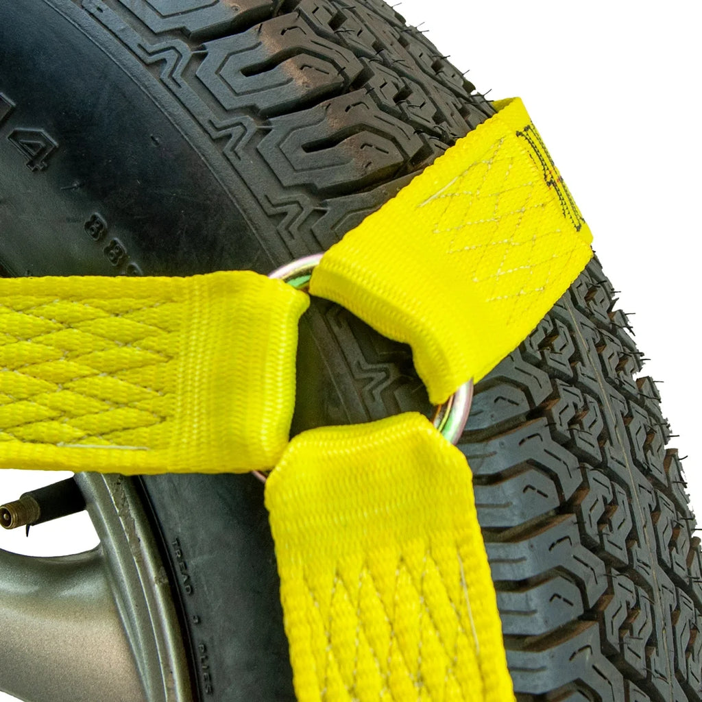 Classic Yellow 4 Pack Car Tie Down Chain Anchors Flat Bed Side Rail J53580