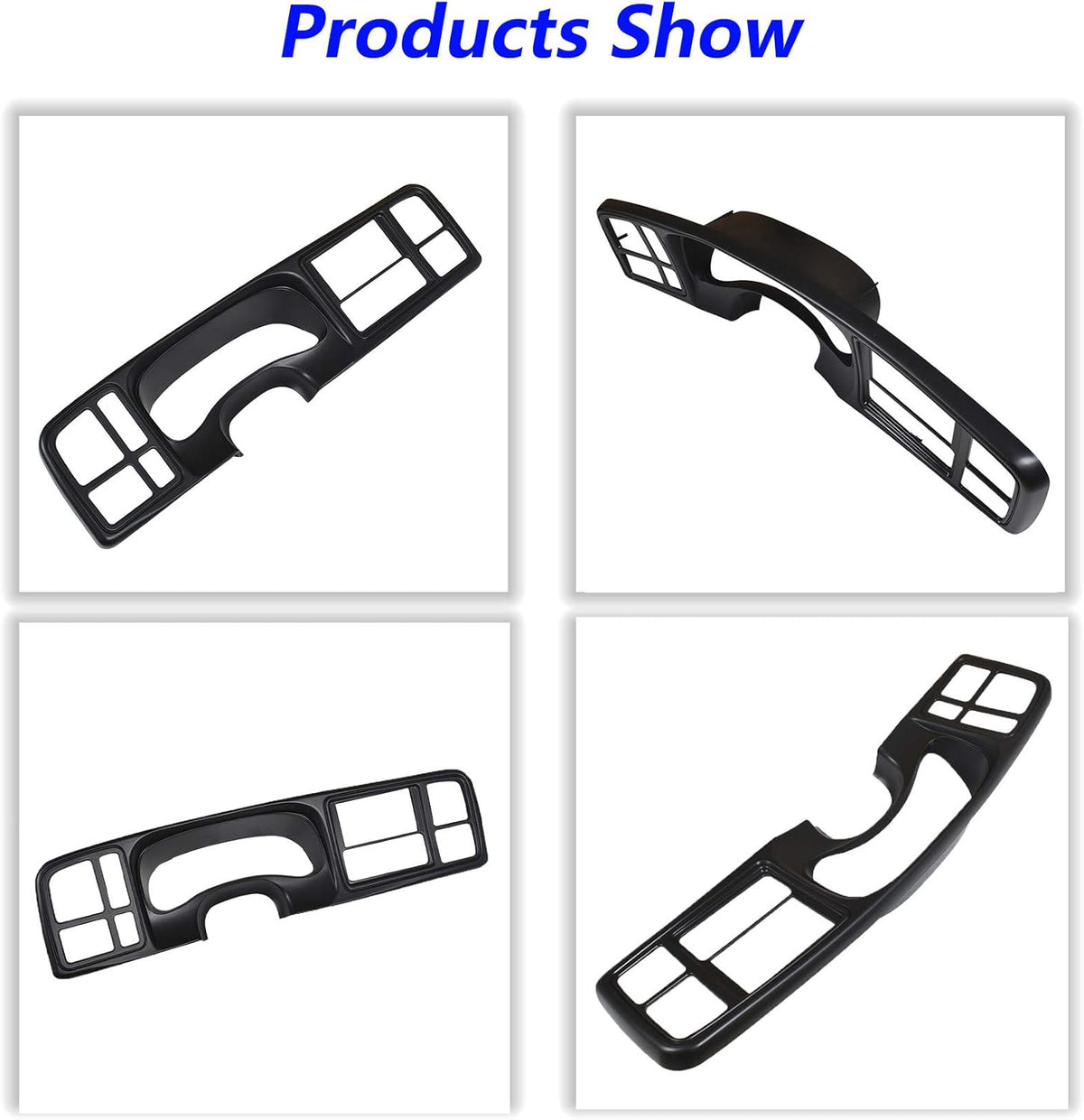 Double Din Truck Dash Kit Matte Black L827261