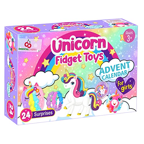 24 Days of Unicorn Fidget Toys Advent Calendar M63004