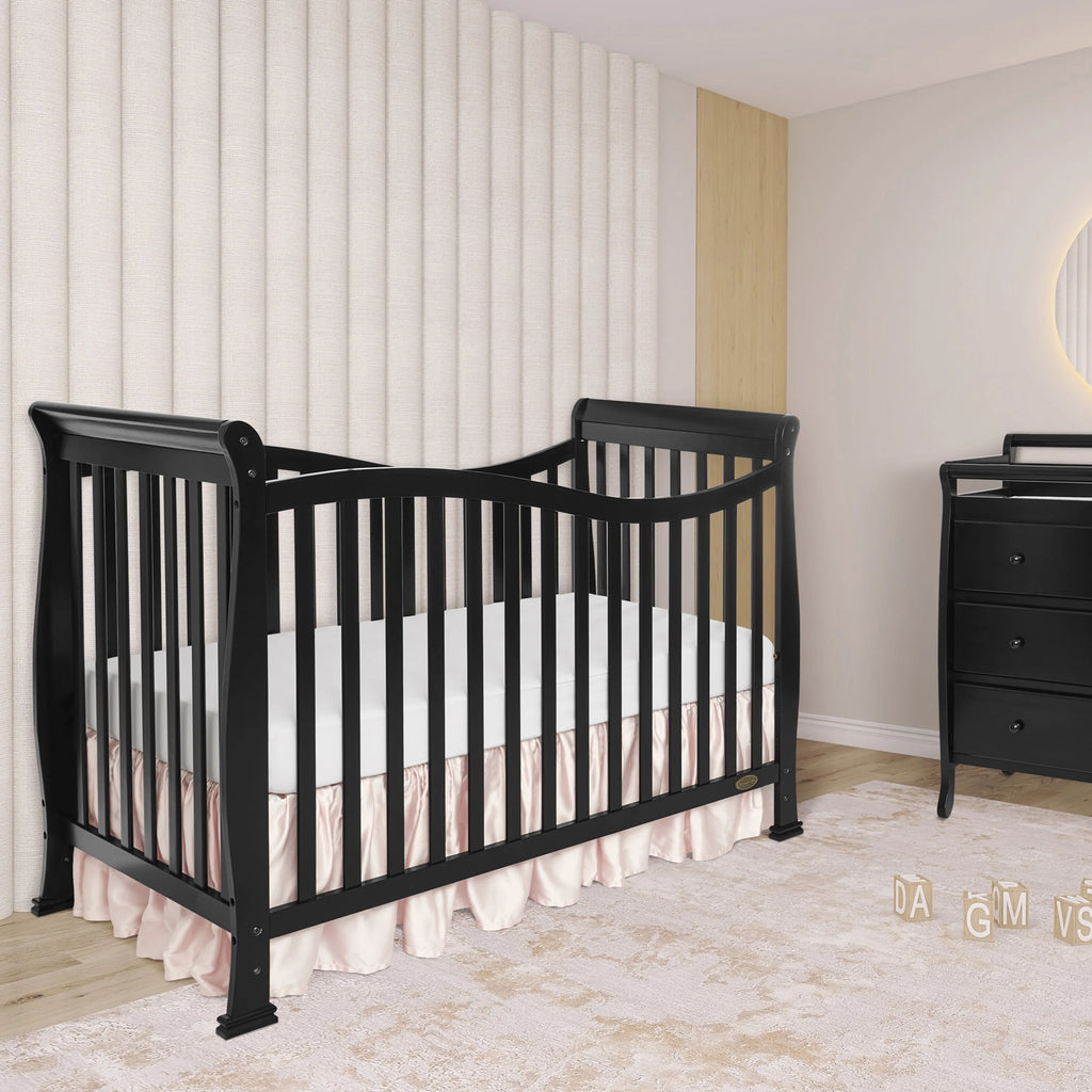 Black Convertible Crib R5547