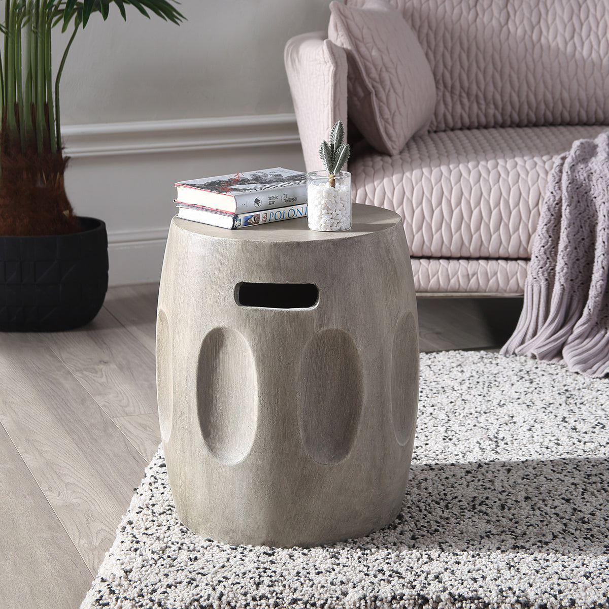 Concrete Accent Side Table G57513