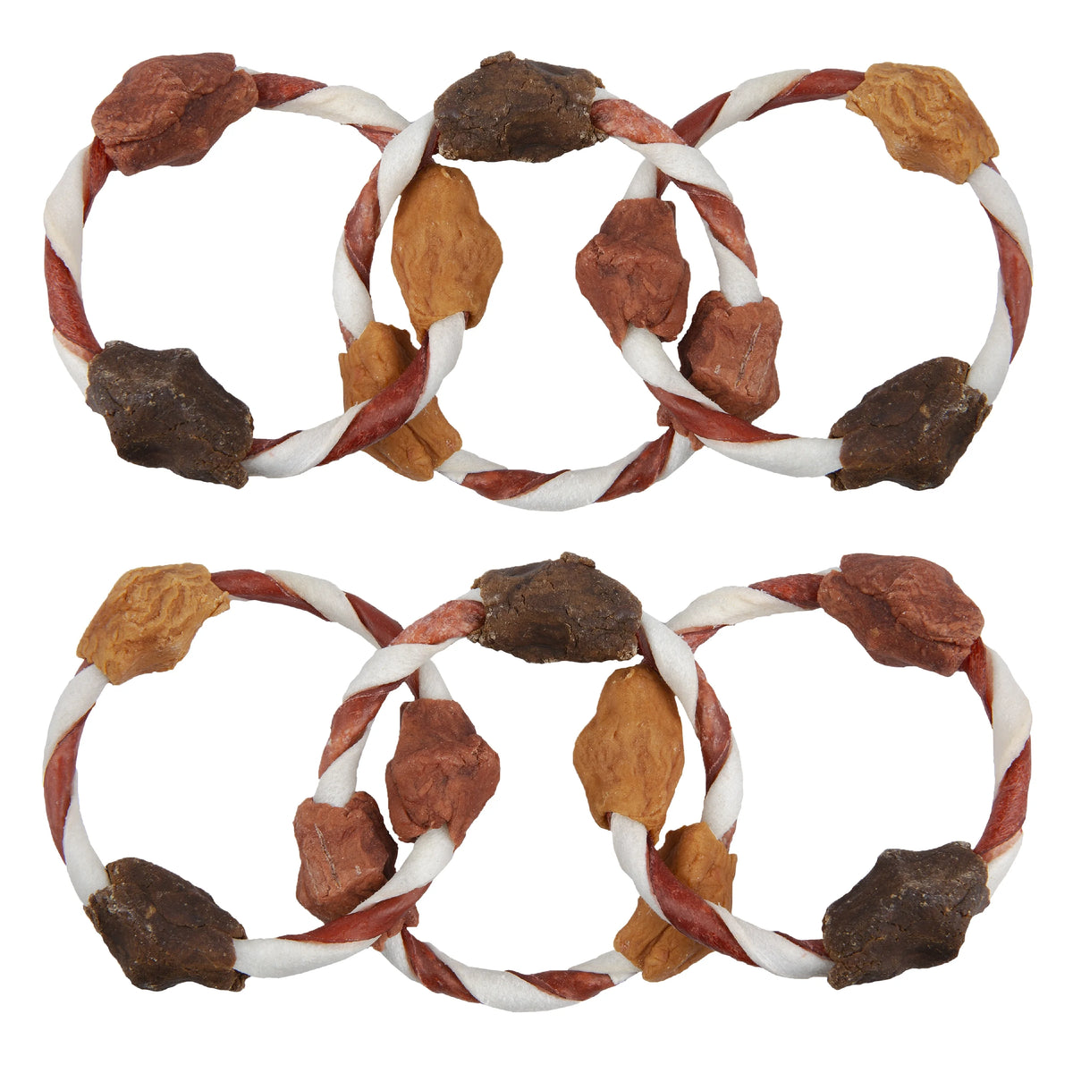 Triple Flavor Chew Rings 4 Count Dog Snack G558510