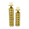 Gold Aluminum Candle Holder 19 X468