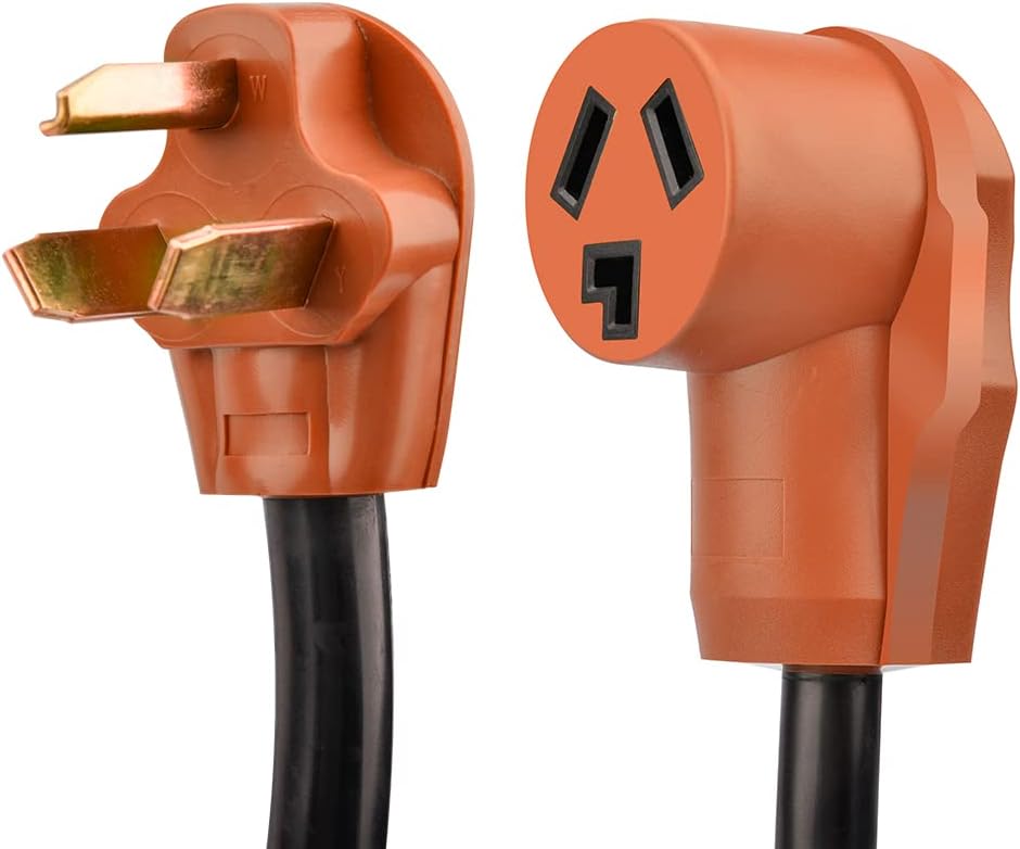 25 Ft. Heavy Duty 3-Prong Dryer/EV Power Extension Cord, Yellow, Pack of 2 K56463