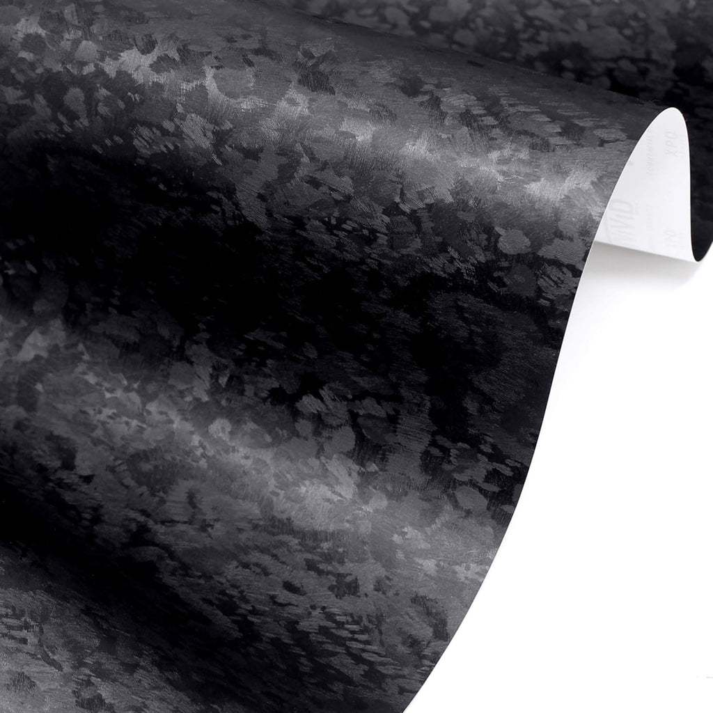 Black Forged Brushed Carbon Fiber Vinyl Wrap (6ft x 5ft) N718939