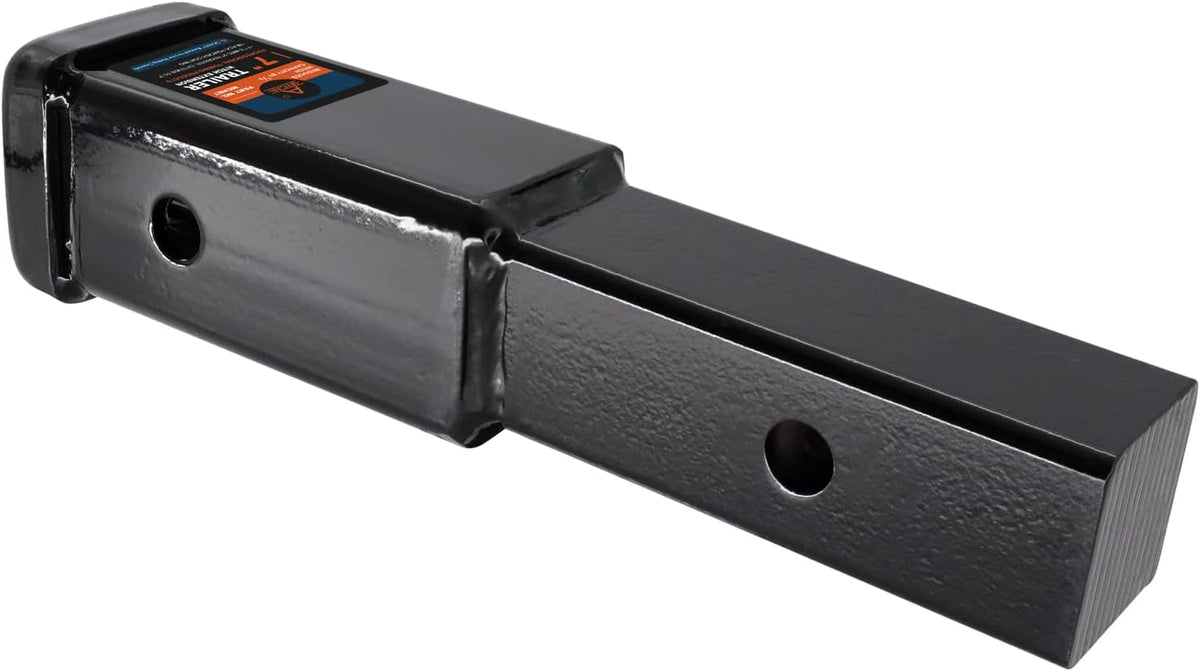 Hitch Extender 7 inch Trailer Extension for 2 inch Receiver Solid Shank 3500 lbs Pack of 2 D8261