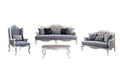 Beige Fabric 4pcs Living Room Set S58513