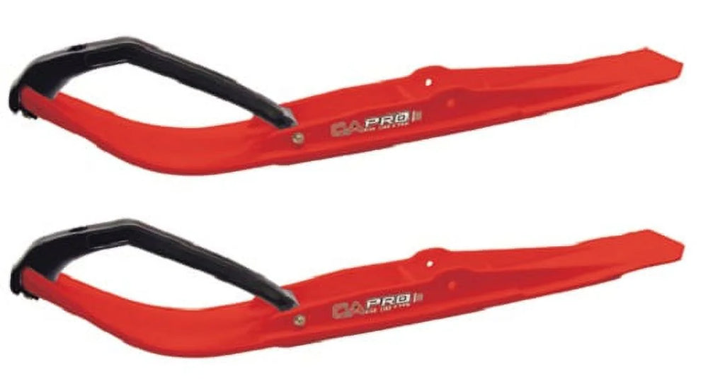 Red Razor Snowmobile Skis with 4.5" Shaper Bars Complete Kit I1929