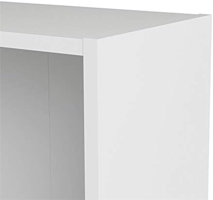 Tall Narrow 5 Shelf Bookcase in White H183