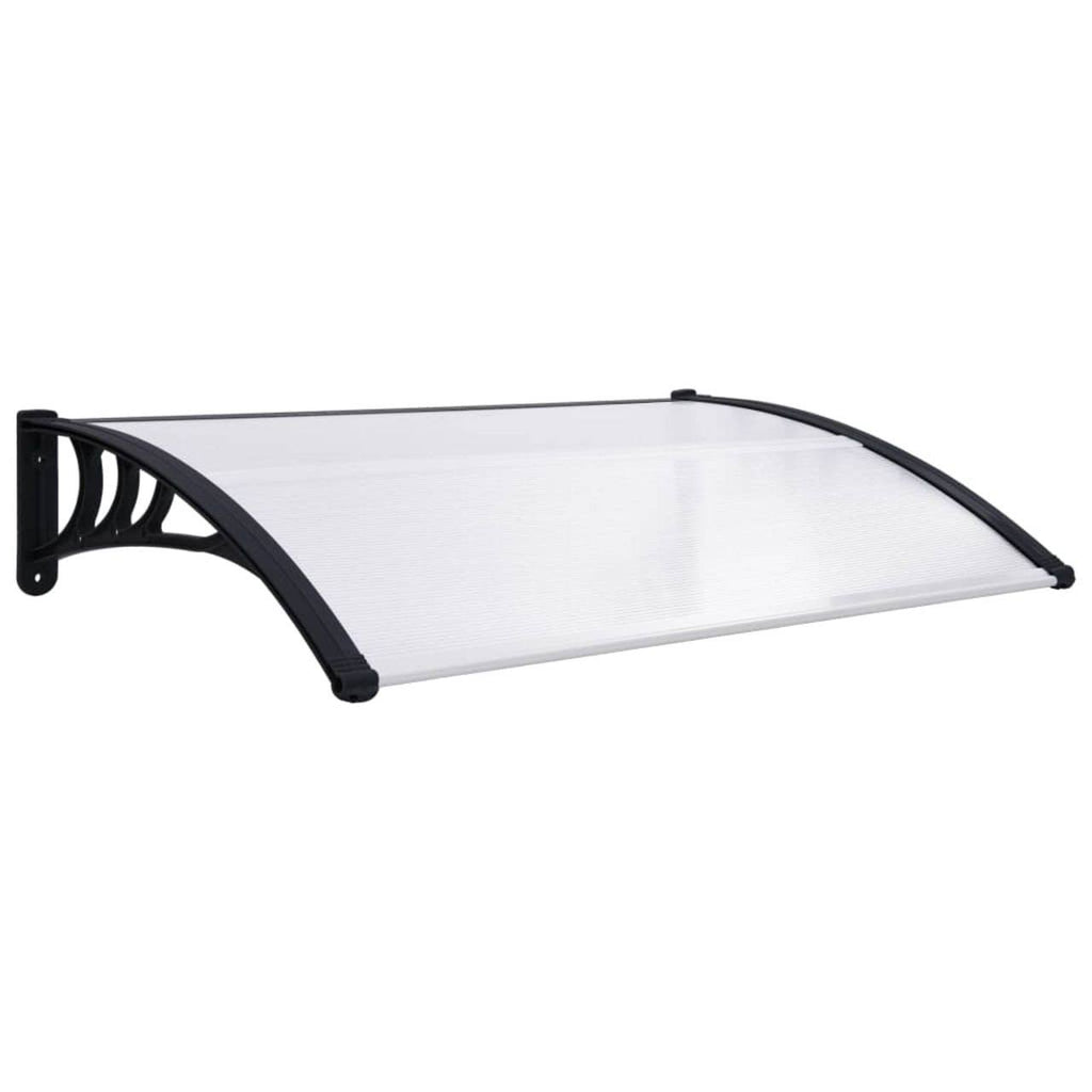 Black Transparent Door Canopy 59x22x31.5x22 PC J95738