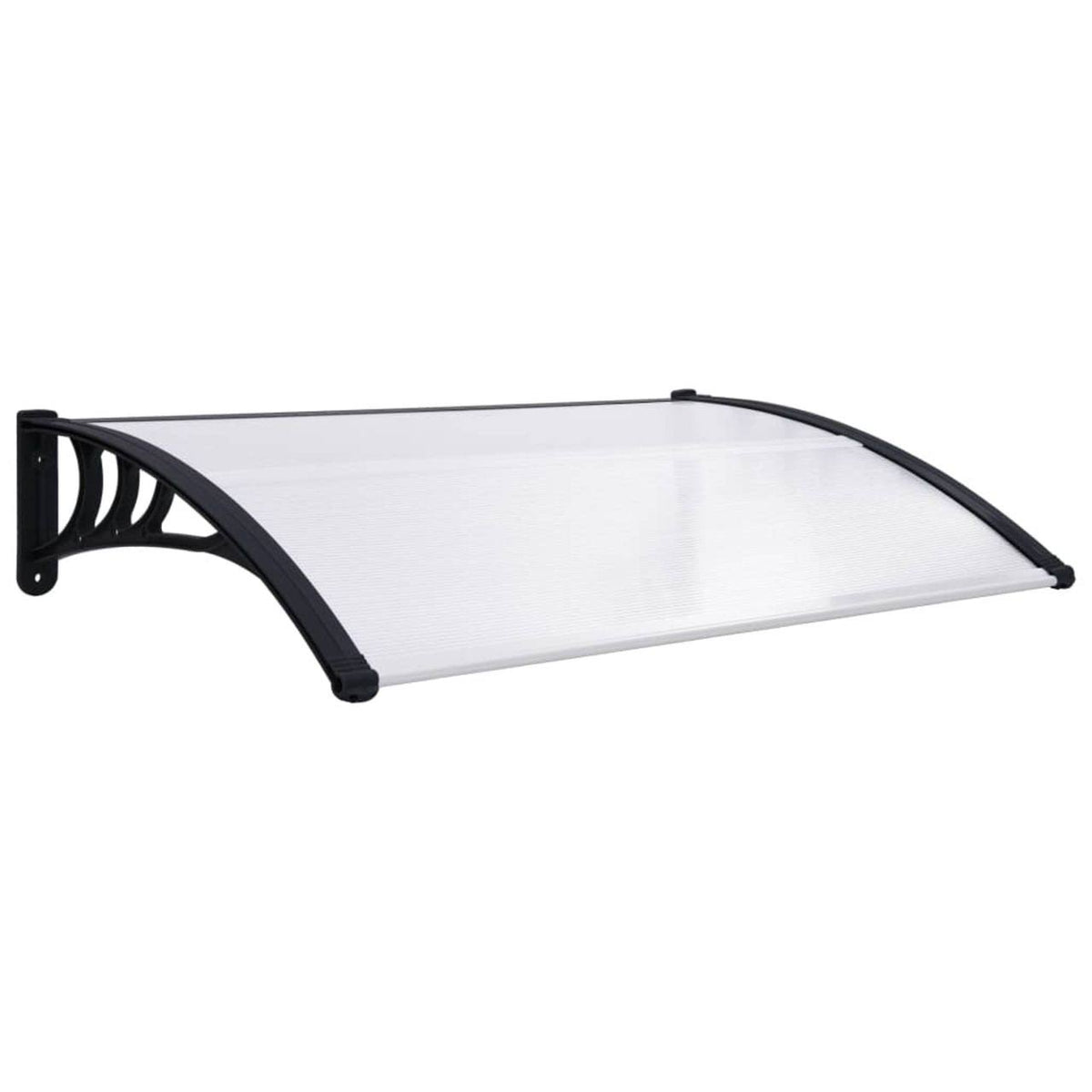 Black Transparent Door Canopy 59x22x31.5x22 PC J95738