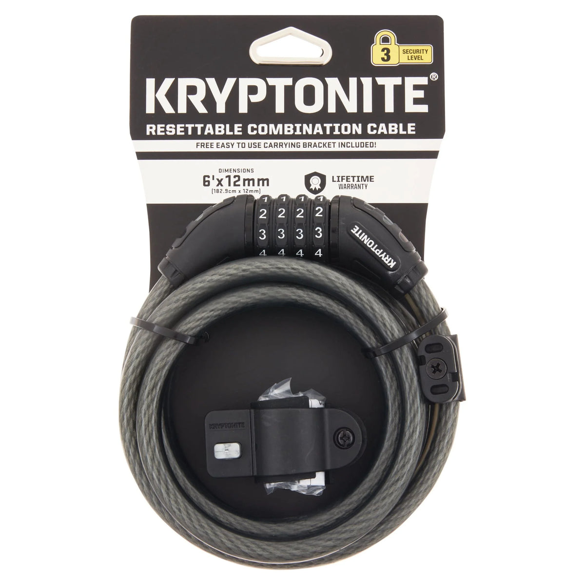 (2 pack) Resettable 12mm Combo Cable Bicycle Lock L23871