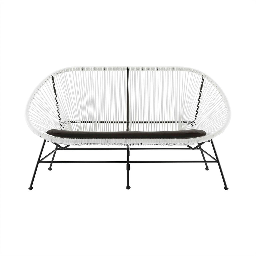 3-Piece Set with 2 Single Chairs and Loveseat in White L8329