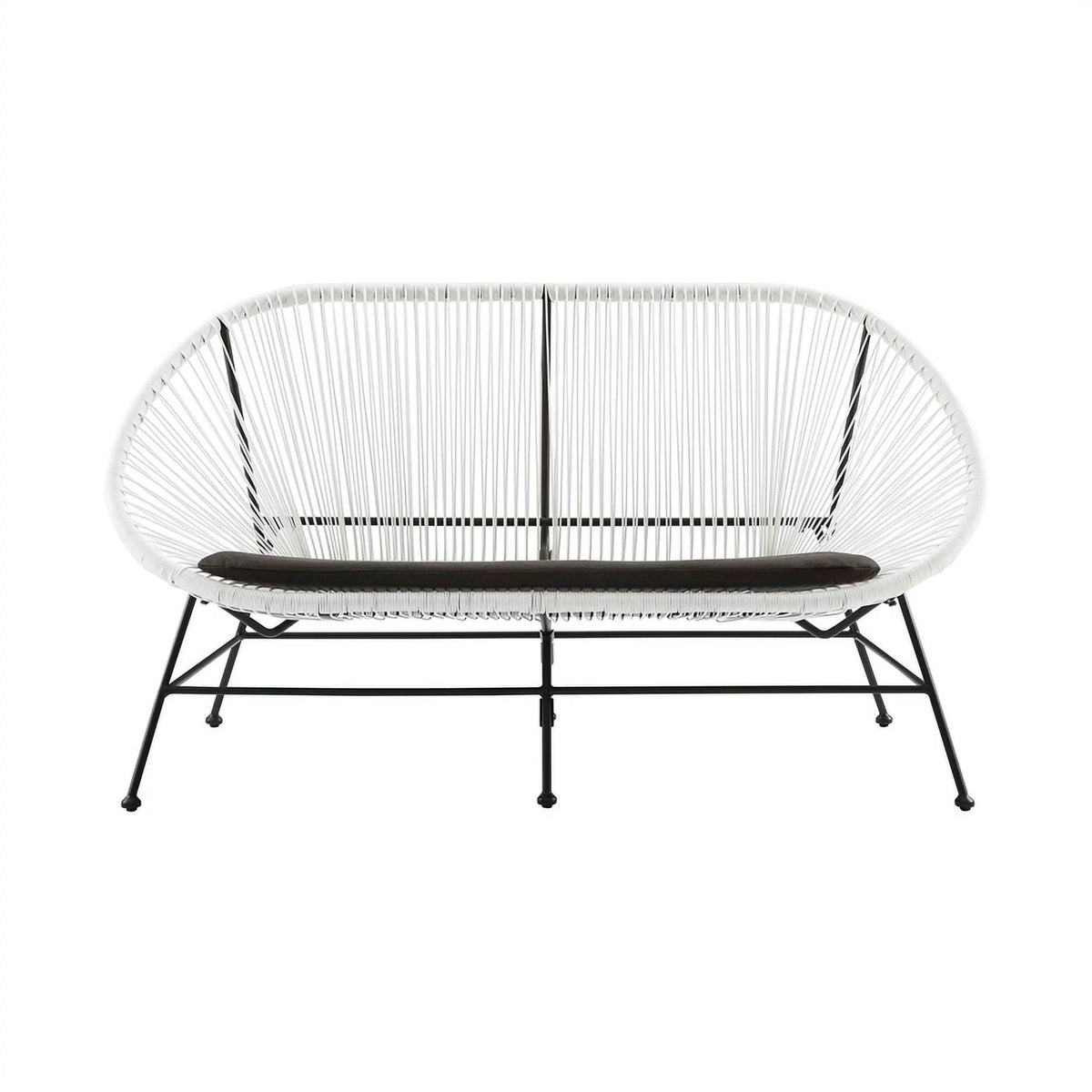3-Piece Set with 2 Single Chairs and Loveseat in White L8329