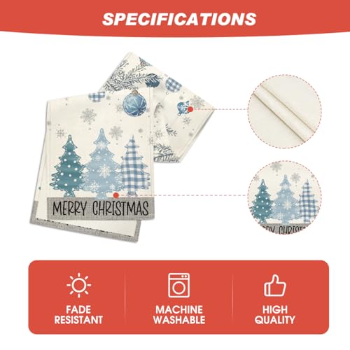 Red Pine Trees Christmas Table Runner 13x72 Inch M8798