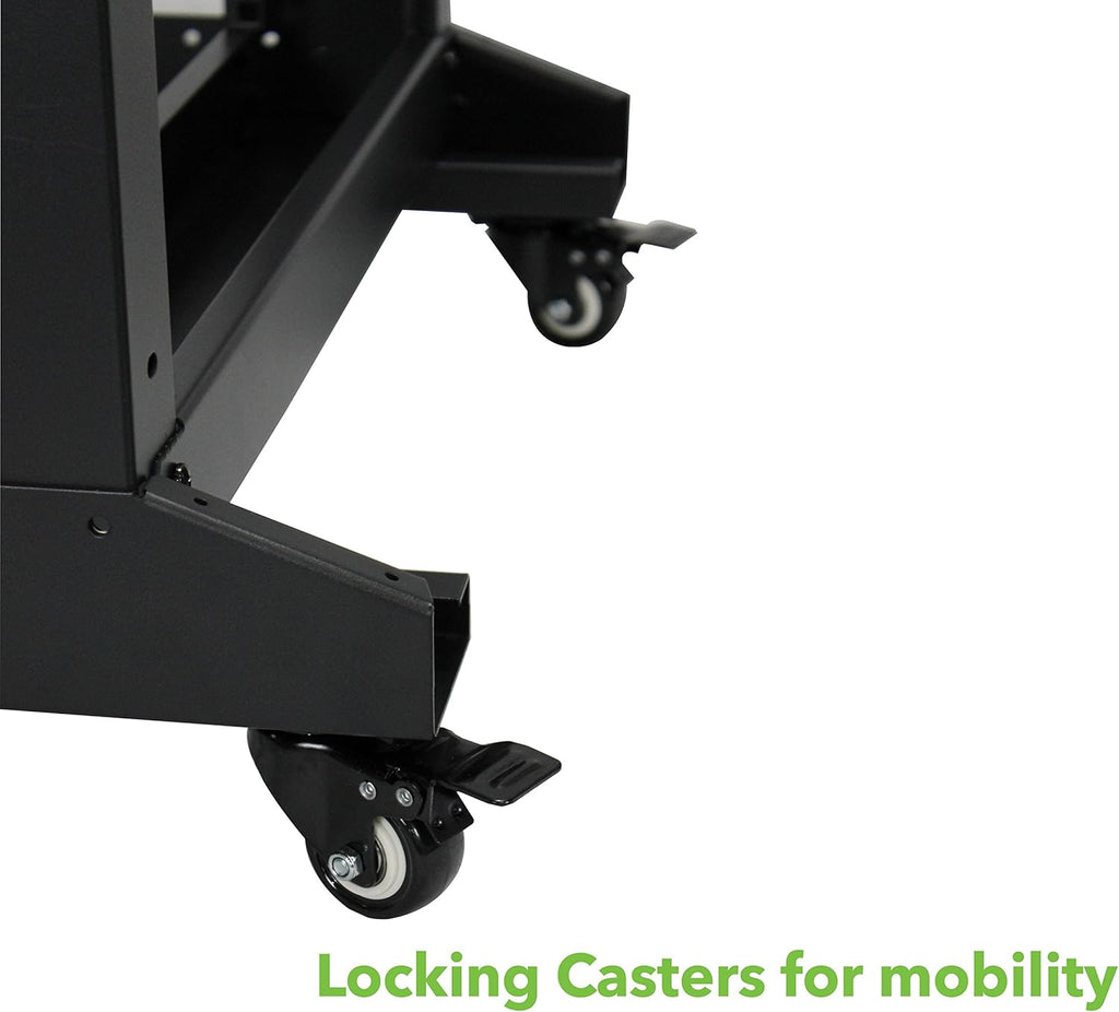 22U 4-Post Open Frame Server Rack Black D74430