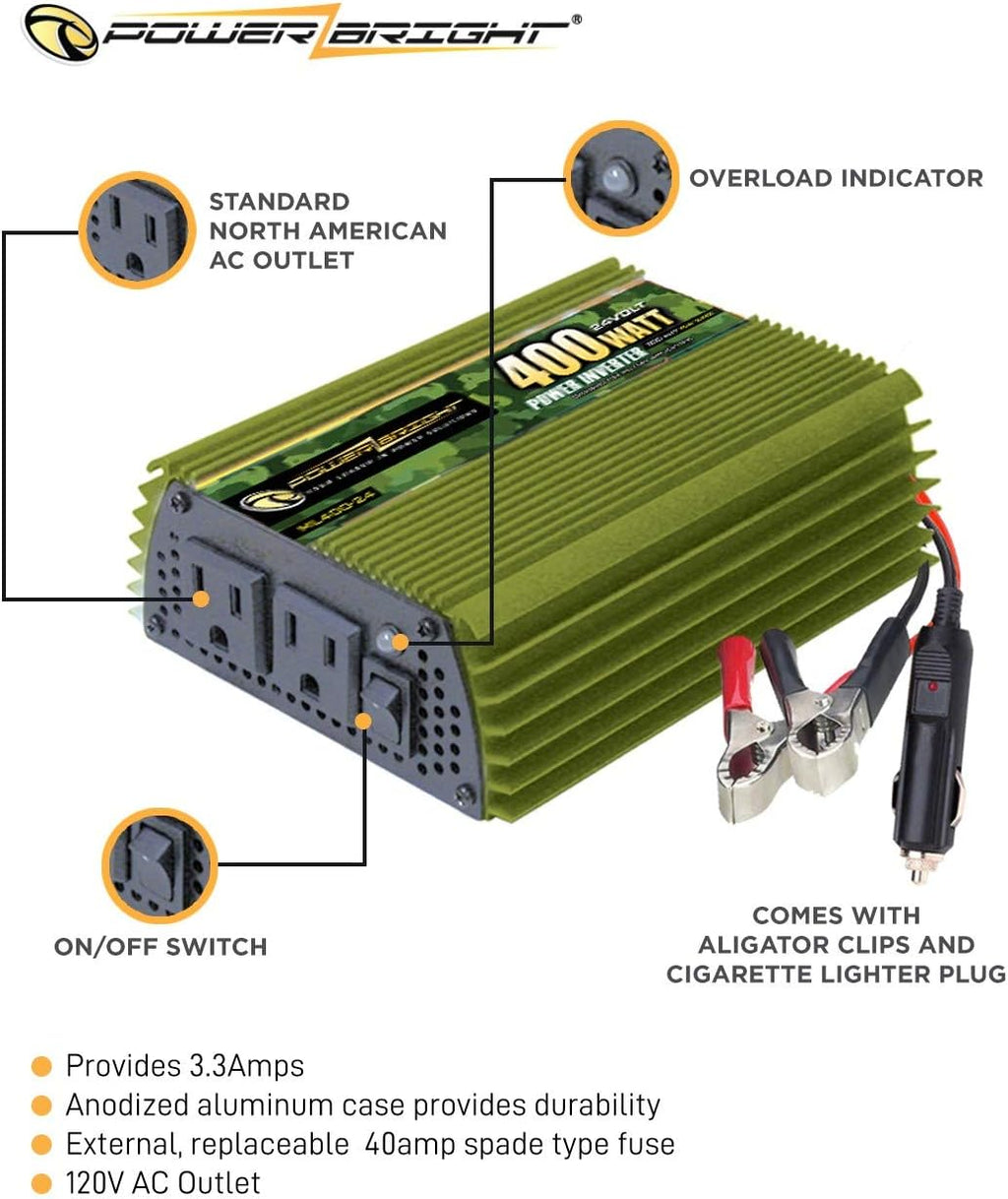 2300 Watt 24V Power Inverter with Dual 110V AC Outlets E81123