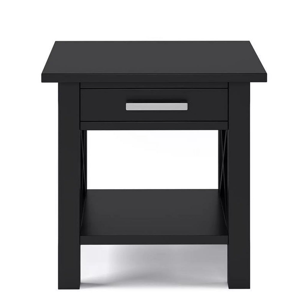 Solid Wood End Table with Storage G117915