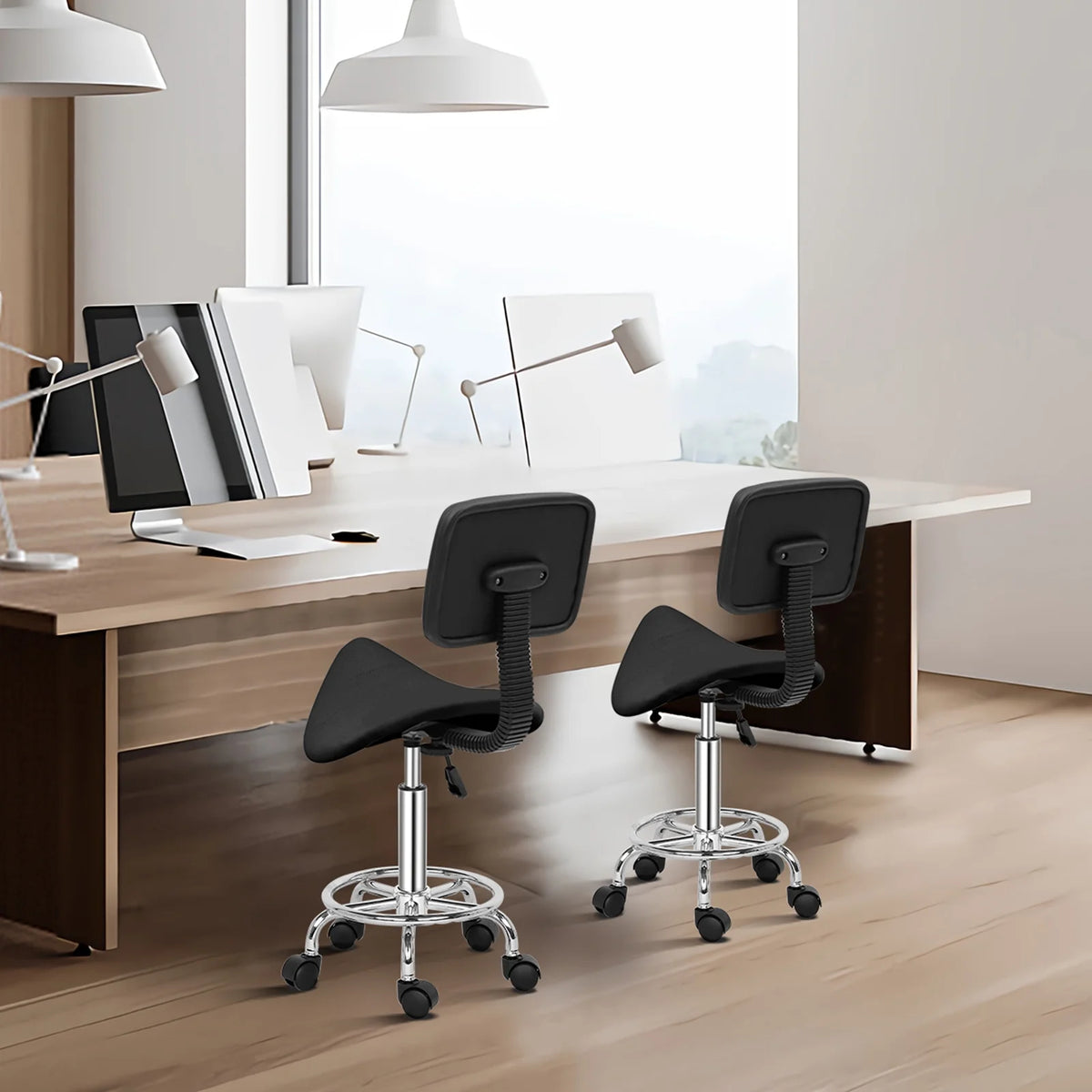 Adjustable Rolling Saddle Stool I825