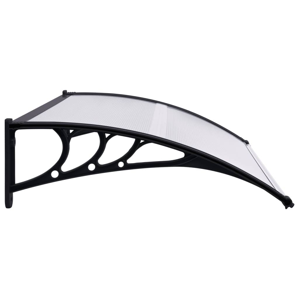 Black Transparent Door Canopy 59x22x31.5x22 PC J95738
