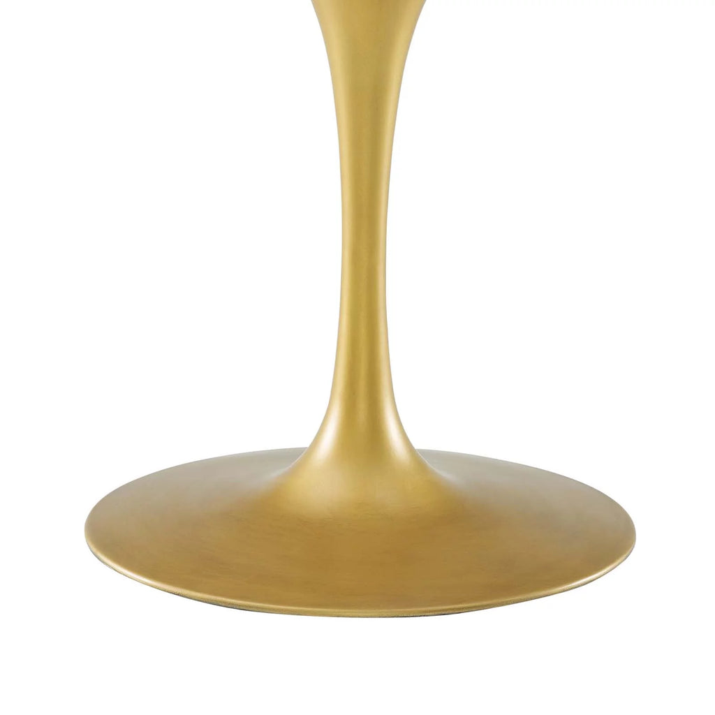 Black Gold Oval Wood Dining Table Z97920