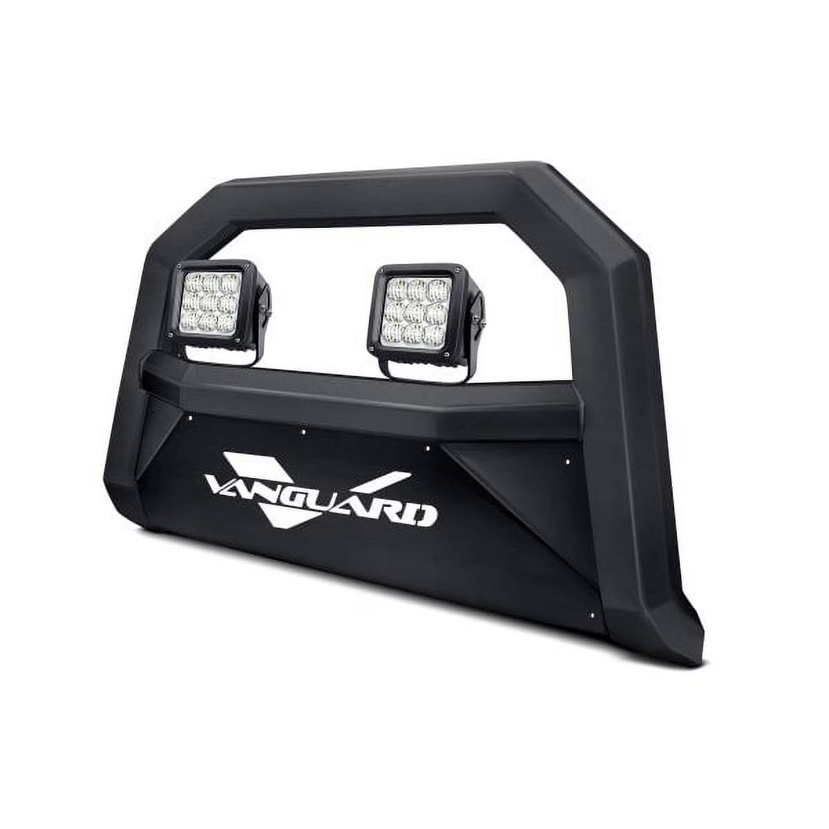 Black Powdercoat Bull Bar with 4.5in Cube LED Kit P3870