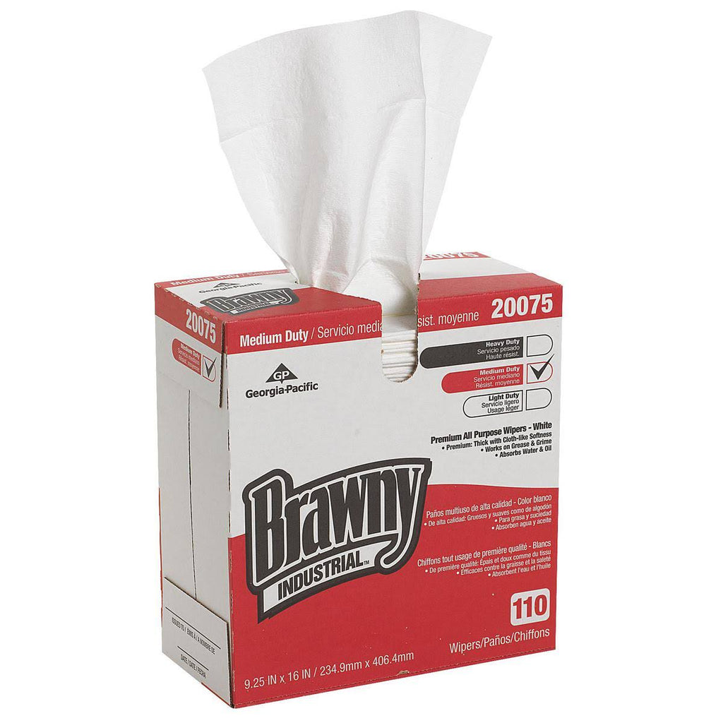 Industrial Medium Duty All Purpose Wipers, 110 sheets, 10 pack, White M297