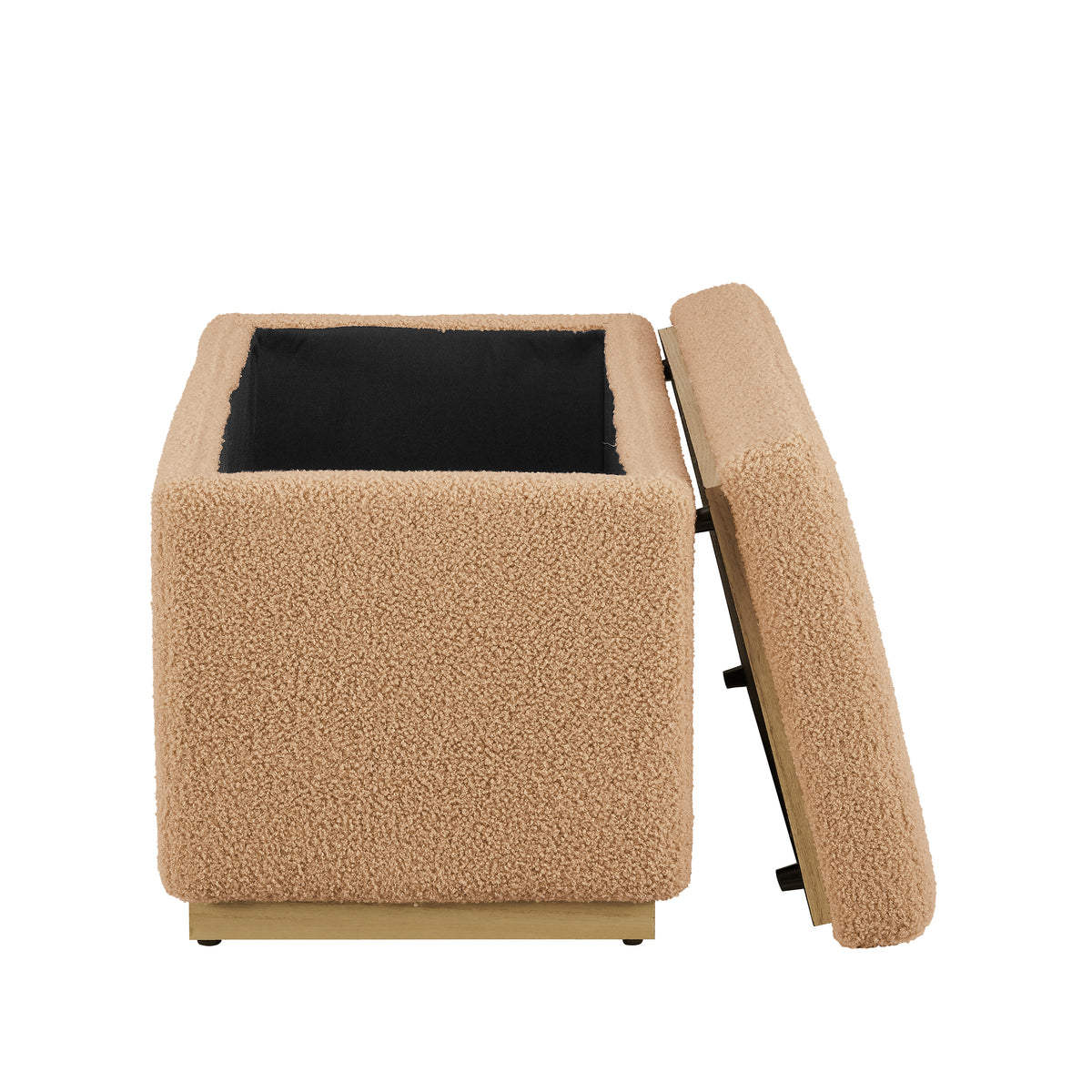 Tan Rectangle Storage Ottoman W4441