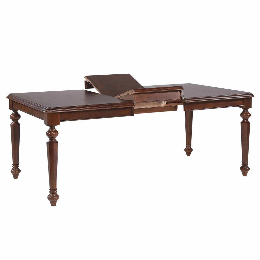 Brown Wood 8PC Extendable Dining Table Set N685