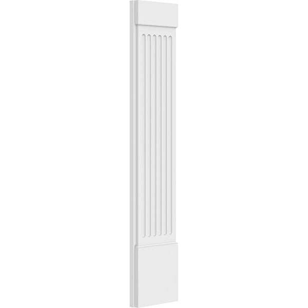 Fluted PVC Pilaster with Capital and Base (Pair) P361