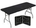 6ft Folding Table Black Z574545