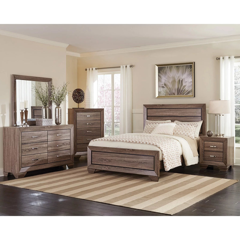 California King Storage Bed Dark Cocoa F60001