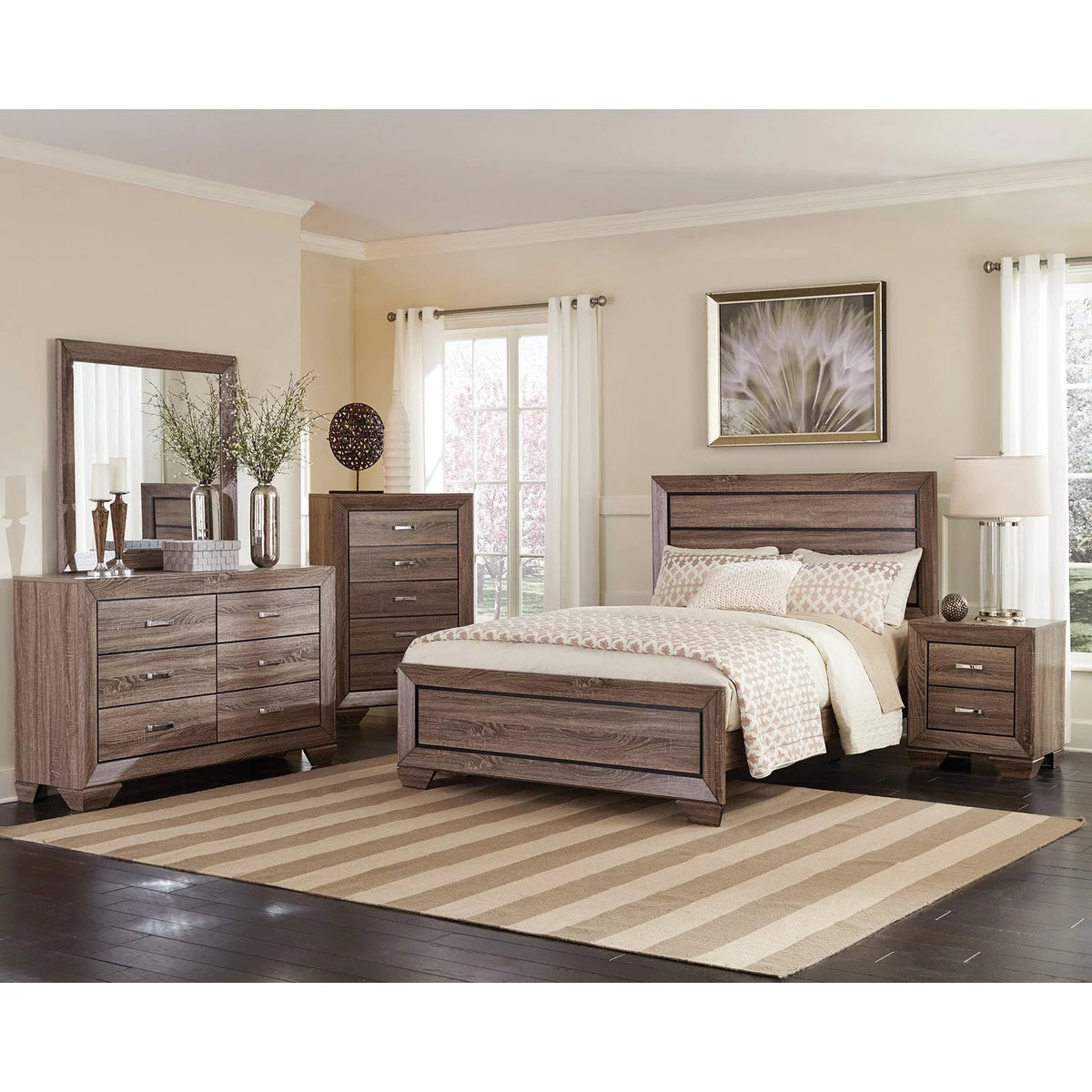 California King Storage Bed Dark Cocoa F60001