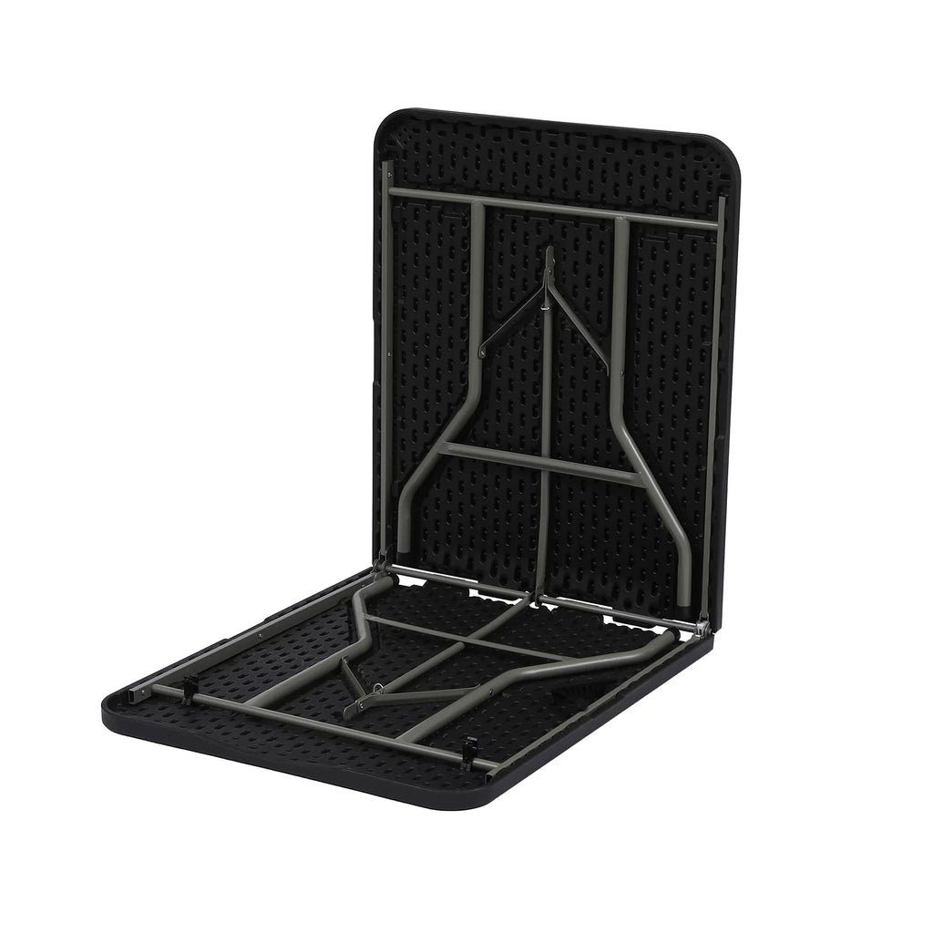 6ft Folding Table Black Z574545