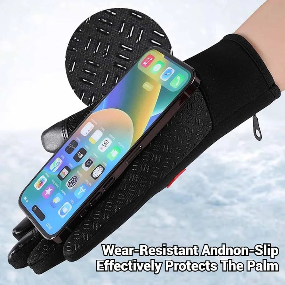 Waterproof Windproof Thermal Touchscreen Gloves with Non-Slip Grip H855