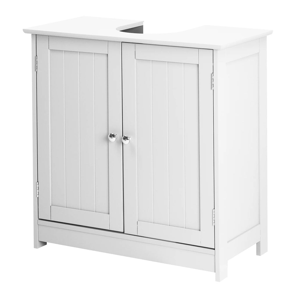 White Free Standing Bathroom Cabinet with 2 Doors H26663