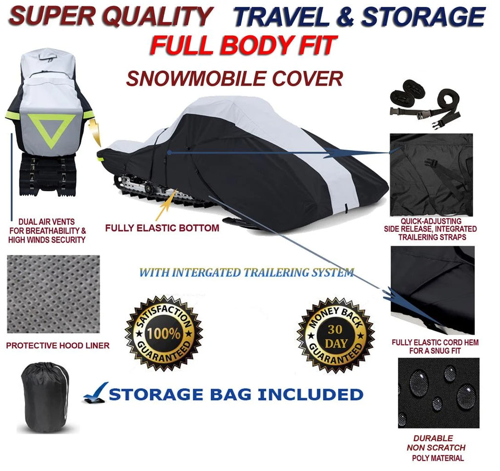 600 Denier Full Fit Snowmobile Travel and Storage Cover D107987