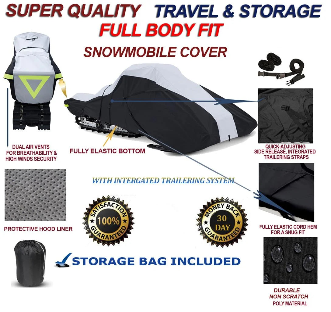 600 Denier Full Fit Snowmobile Travel and Storage Cover D107987